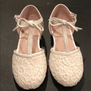 Chasing Fireflies Pearly Lace Heels